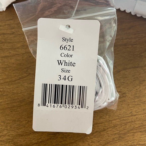 Lovely 34G longline white lace strapless bustier with straps attached. - Picture 5 of 5